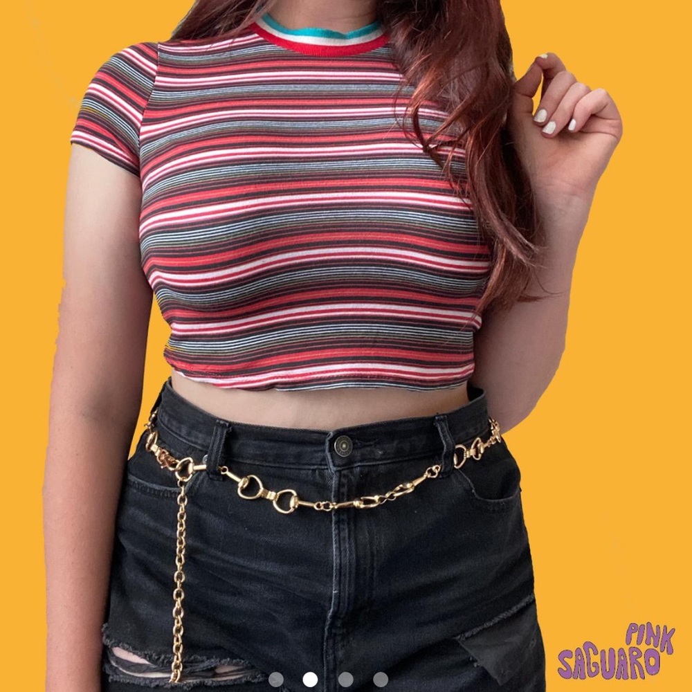 Urban Outfitters Striped Crop Top - Picture 5 of 5